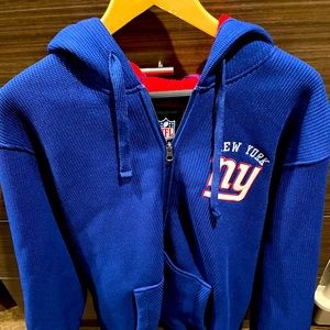 NY Giants Men's zip Hoodie fleece